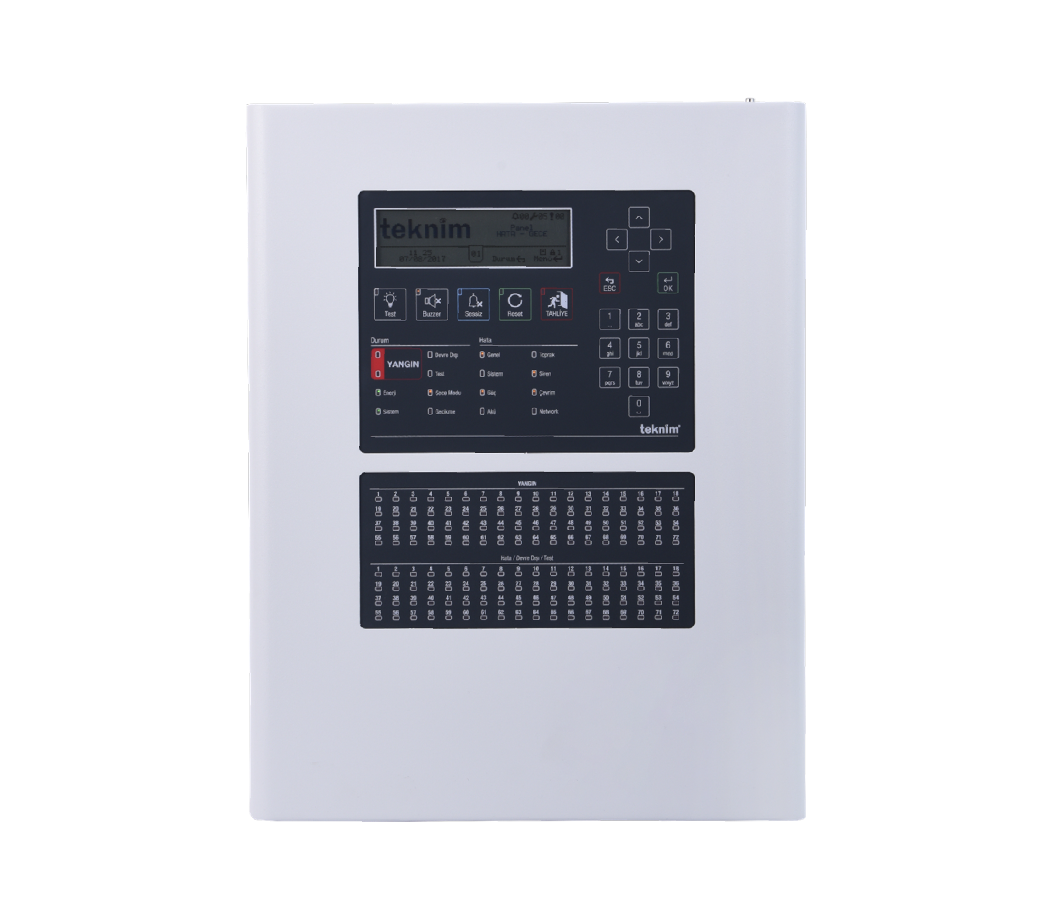 TFP-2112 2 Loop Bölge Göstergeli Akıllı Adresli Yangın Alarm Paneli